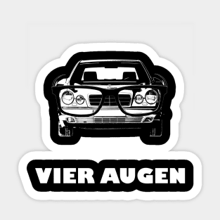 Mercedes W210 - Vier Augen Sticker